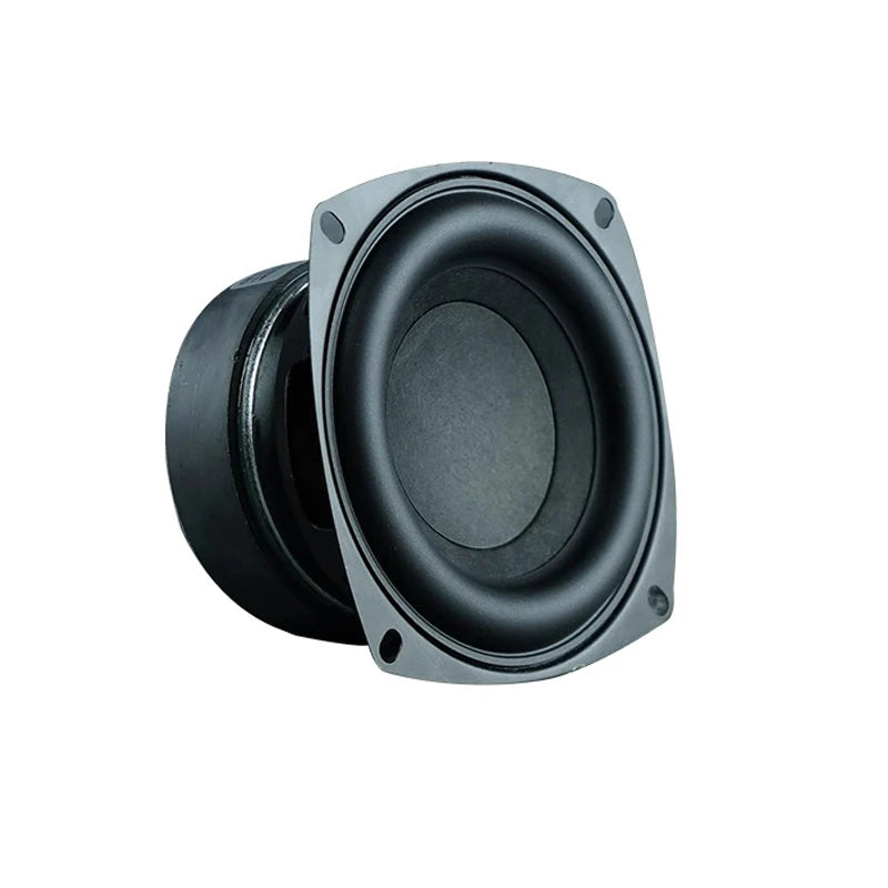 1Pcs 4 Inch Subwoofer Speaker 4/8 Ohm 100W Woofer Square/Round Deep Bass Long Stroke Loudspeaeker DIY Bluetooth Speakers