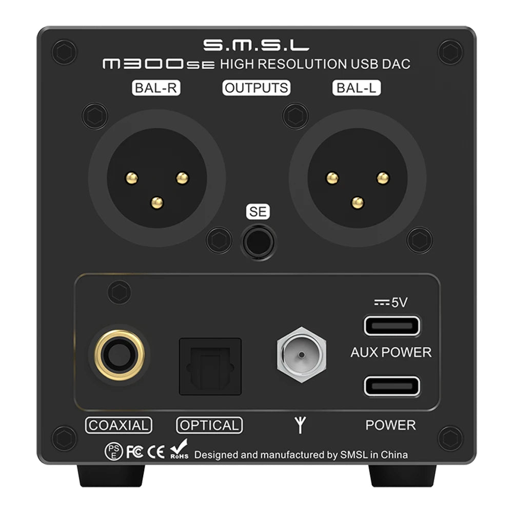 SMSL M300SE Audio DAC & Headphone AMP M300 SE MQA CS43131*2 Blutetooth True Balanced XLR 6.35/4.4mm XU316 DSD256 Remote Control
