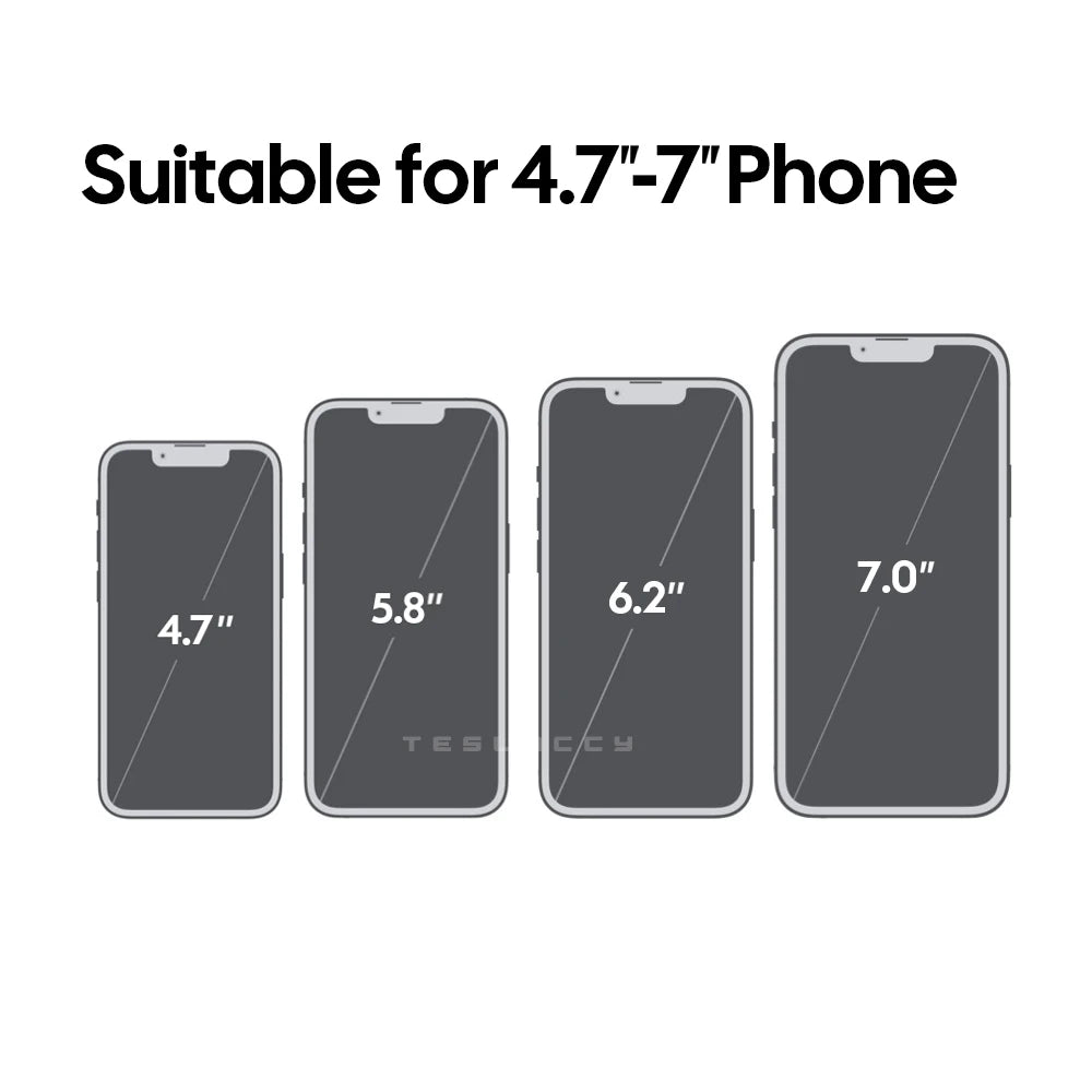 Cell Mobile Phone Holder Noiseless Gravity Support Mount Bracket Vent Clip Air Outlet Stand Base For Tesla Model Y 2020-2024