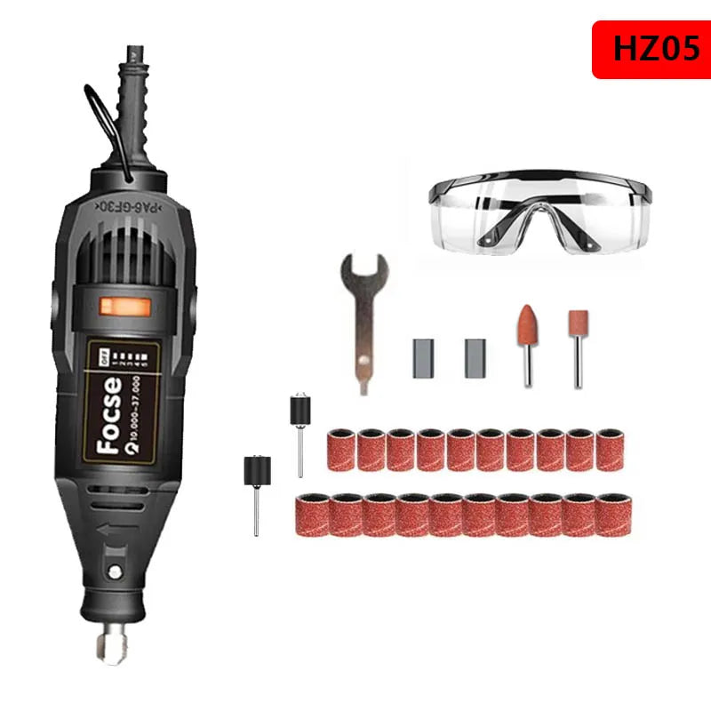 180W Power Electric Mini Drill Engraver Rotary Tool Polishing Grinder Variable Speed Dremel Engraving Pen with Accessories
