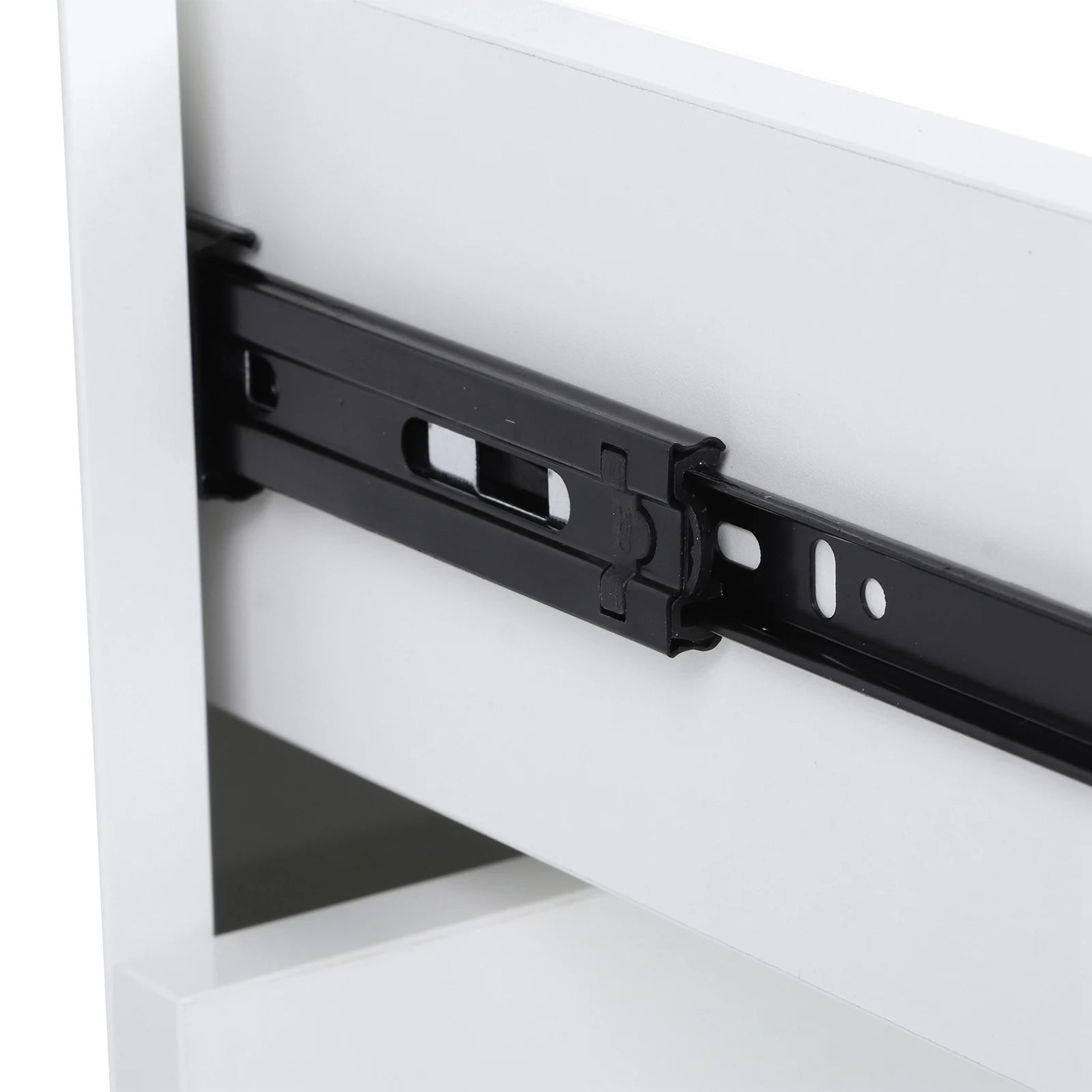 Modern Minimalist Bedroom LED Nightstand With Storage Unit With 2 Drawers Suitable For Bedroom/Living Room/Entryway