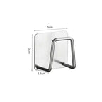 Kitchen Sink Drain Basket, Drain Cleaning Brush, Sponge Holder, Wall Hooks, Home Organizer, Stainless Steel