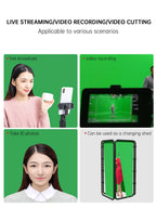 SH 240x400cm Background Stand Frame With Photography Green Screen Backdrops Photography Background For Living Video Recording