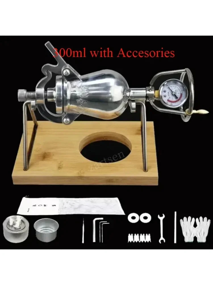 Hand-Cranked Mini Popcorn Making Machine Popcorn Puffing Machine Puffed Rice Corn Machine 300ml