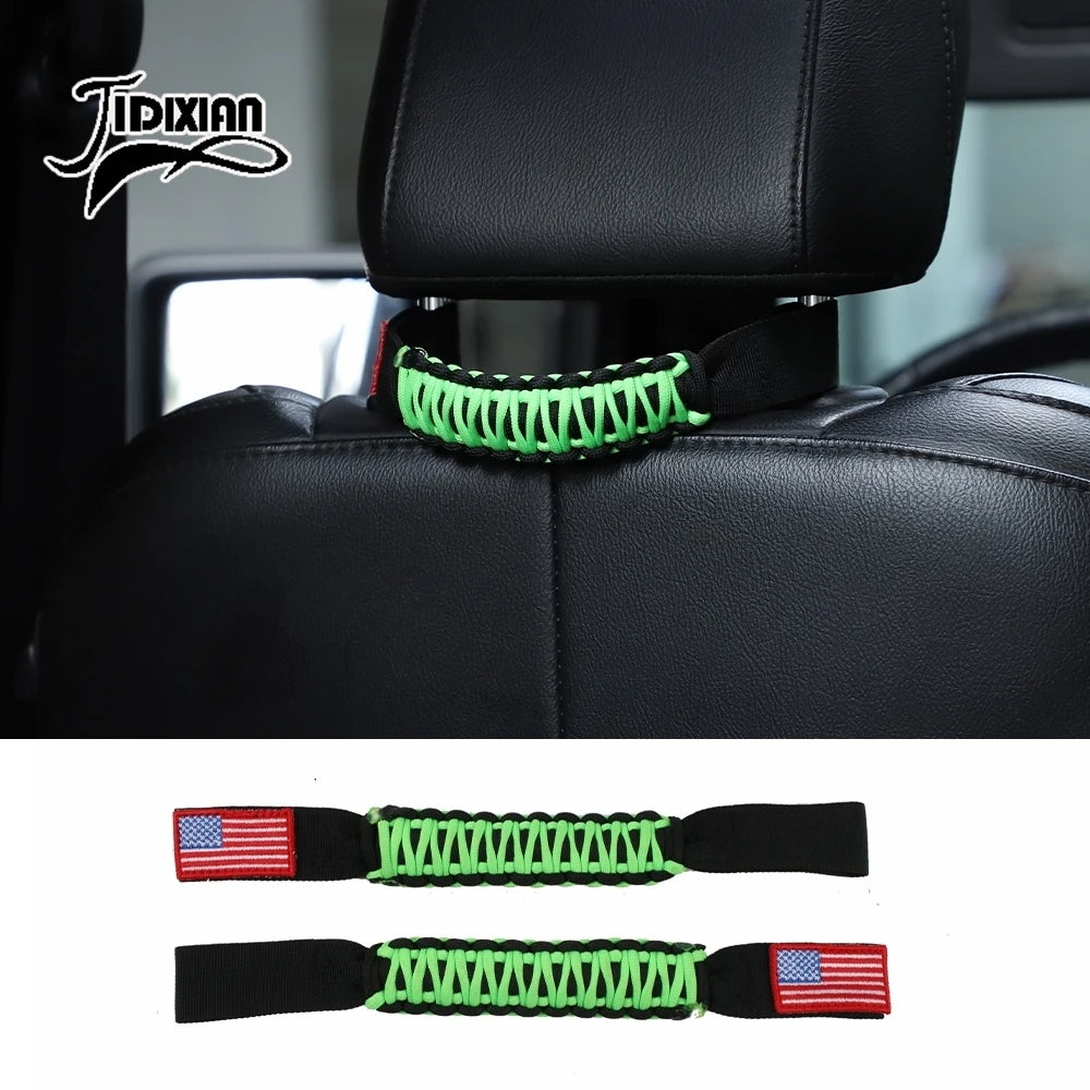 JIDIXIAN Car Seat Headrest Grab Handle for Jeep for Dodge for Ford F150 for Jimny for Chevrolet for GMC for Chrysler for 4Runner
