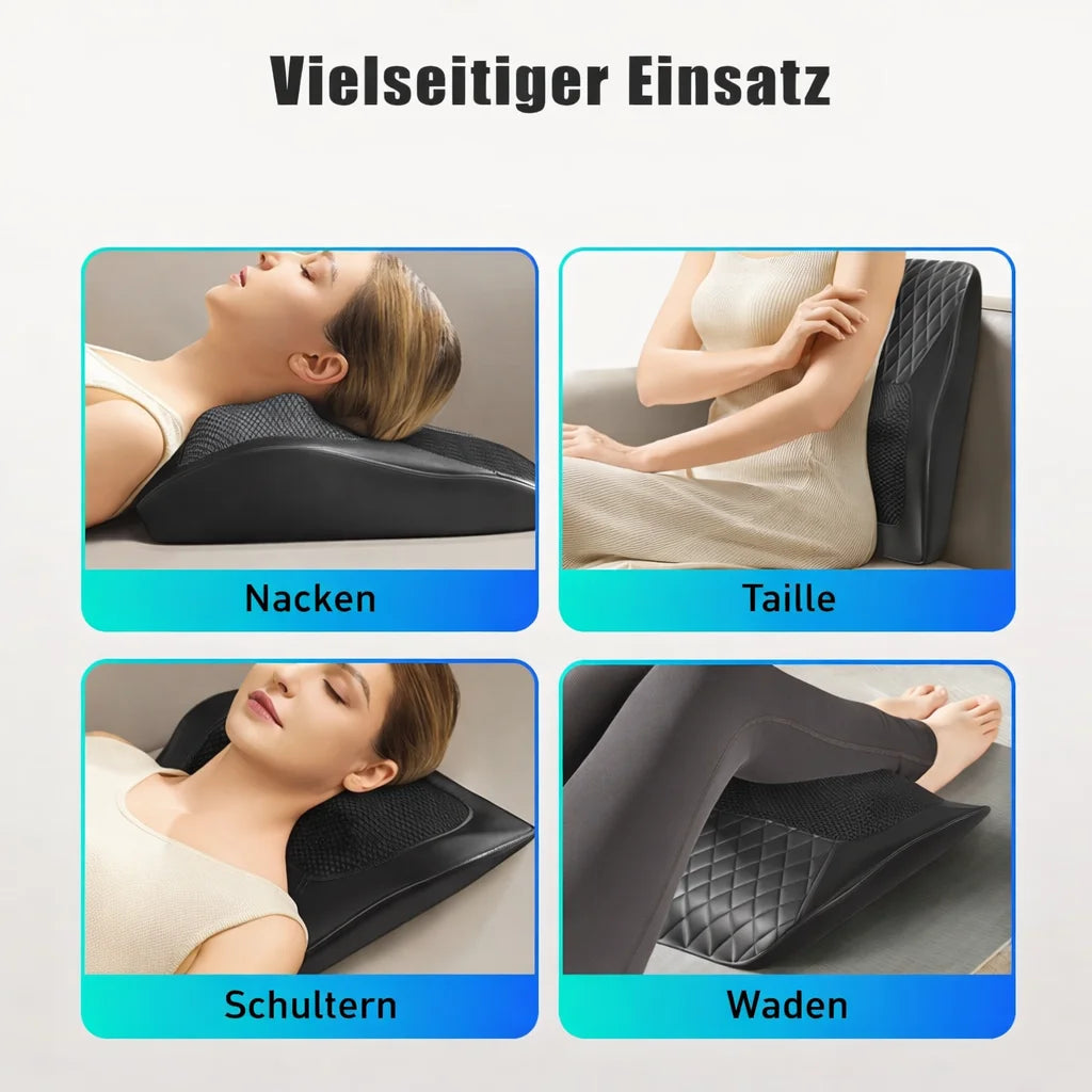Electric Massage Neck Pillow Shiatsu Head  3 Speed Adjustment Body Back Waist Massager Car with Heating Vibrating Massage Relax