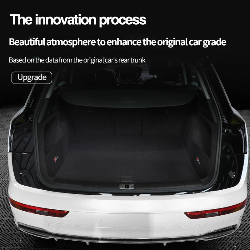 Car Trunk Storage partition Side organizer For For Audi Q5L 2018-2022 Tailbox Side Storage auto accessories