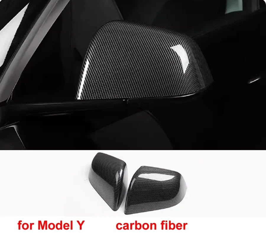 For Tesla Model 3 / Model Y Replace Car Accessories Rear View Mirrors Shell Cap Housing Wing Door Side Mirror Cover 1 Pair