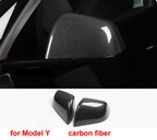 For Tesla Model 3 / Model Y Replace Car Accessories Rear View Mirrors Shell Cap Housing Wing Door Side Mirror Cover 1 Pair
