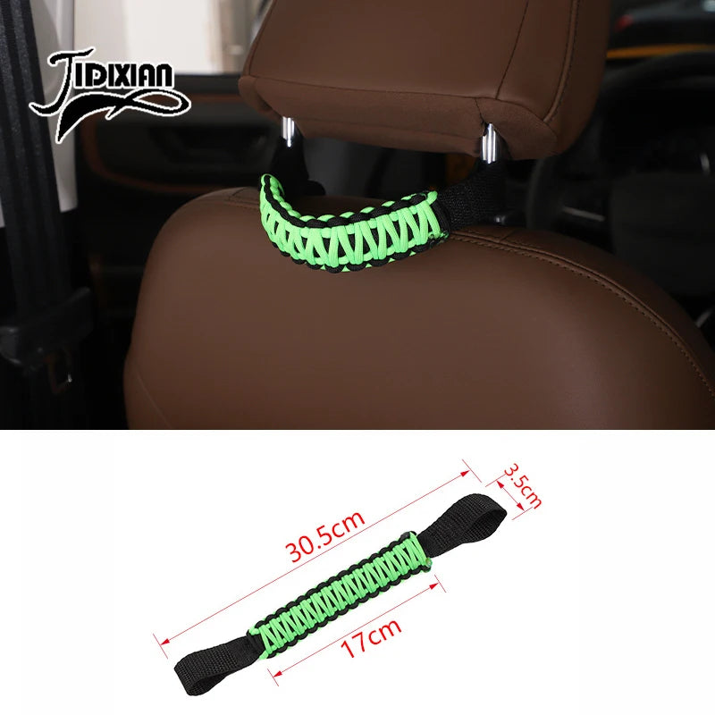 JIDIXIAN Car Seat Headrest Grab Handle for Jeep for Dodge for Ford F150 for Jimny for Chevrolet for GMC for Chrysler for 4Runner
