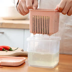 Kitchen Fridge Two - layer Mini Storage Box Refrigerator Organizer