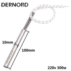 DERNORD 220v 300w Spark Plug Ignition Pellet 10*100mm/155mm/160mm/170mm/180m Stove Cartridge Igniter Heating Element