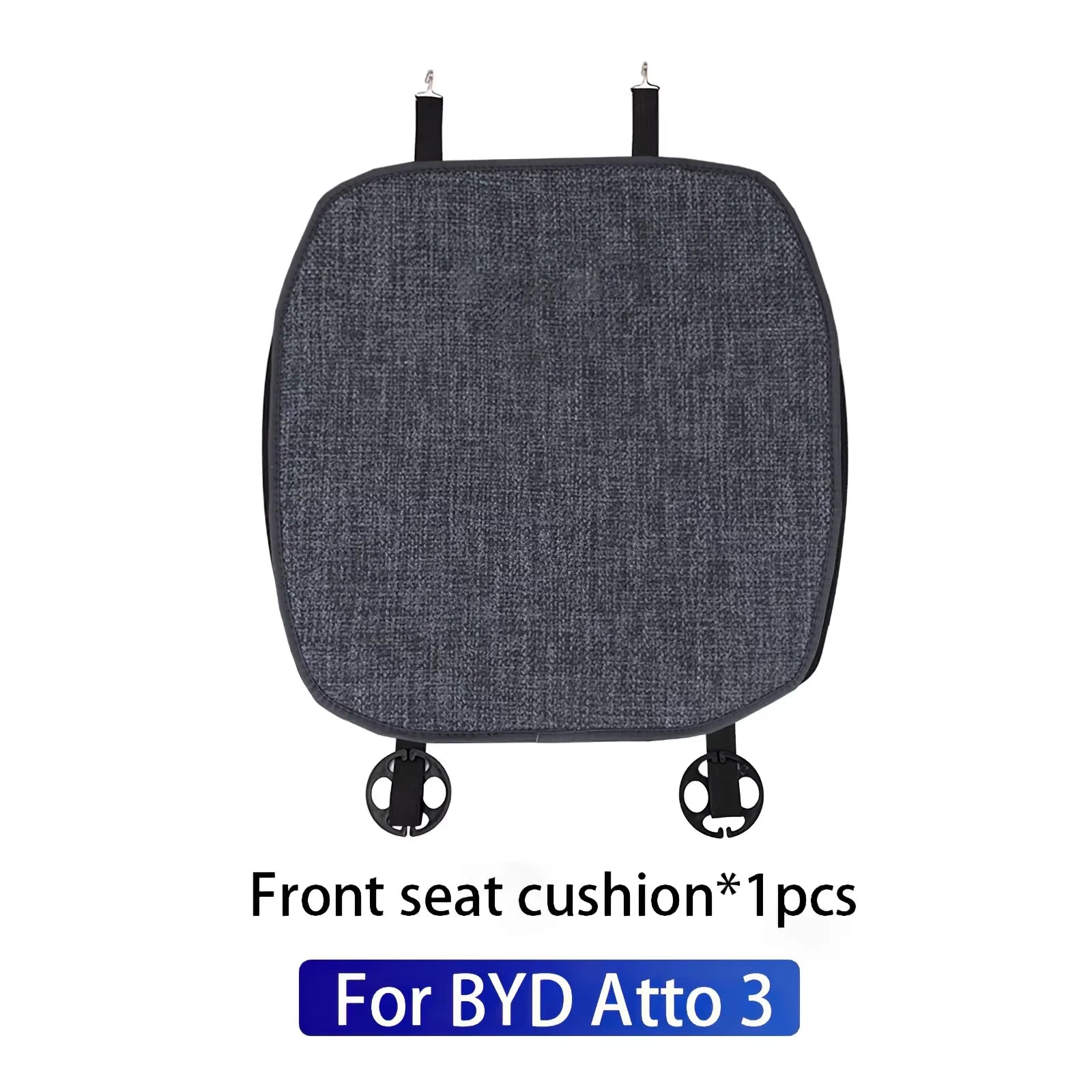 For BYD Atto 3 / Yuan Plus Tang Han Dolphin EV 2022 2023 2024 Seat Covers, Linen Cushion Breathable Pad Car Seat Mat Protector