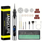 JANGKLIFE USB Cordless Rotary Tool Kit Woodworking Engraving Pen DIY For Jewelry Metal Glass Mini Wireless Drill