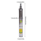 Solar Water Pump 24V 370W Submersible Deep Well Pump Stainless Steel for Villages Families Farms Camping Car