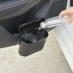 1L Car Interior Storage Case Trash Garbage Box Door Bin Push Can Mini Tray Dustbin Seat Clip Stand Holder Automotive Accessories