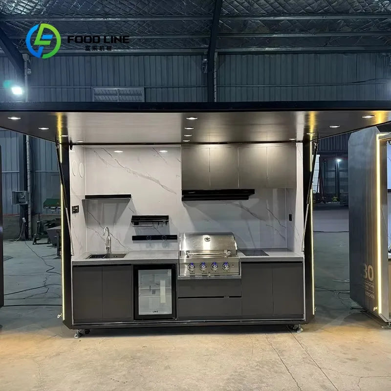 Customized Space Saving Foldable Camp Kitchen Integrated Gear Storage Garden Camping Portable Outdoor Furniture
