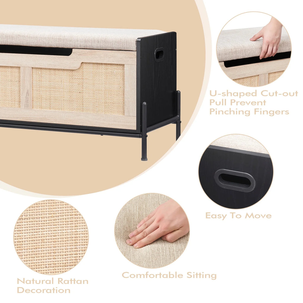 Entryway Bench with Storage Organizer Coffee Table with Storage Chest Trunk Entryway Cabinet Storage Bench for Bedroom