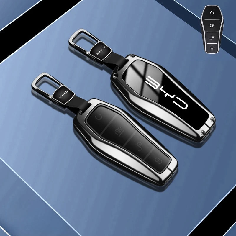 Car Remote Key Case Fob Cover Holder Shell Bag for BYD Song Plus Atto 3 Han EV Tang DM Qin Seal Dolphin Keychain Accessories