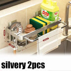 Non perforated kitchen storage rack cloth drain rack, sink dishwashing cloth sponge storage basket bathroom storage rack