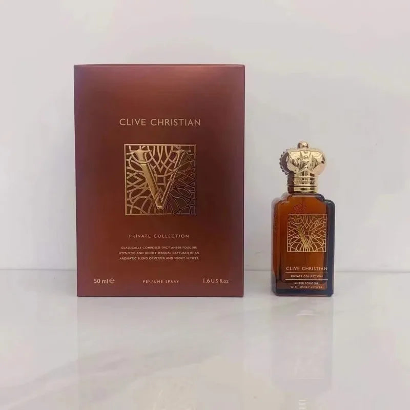 Clive Christian Amberwood Fresh Unisex Perfume 50ml – Long Lasting Elegant Fragrance with Jasmine Rose Sandalwood Amber Musk