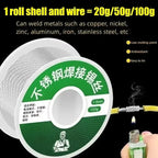 20-600G Universal Low Temperature Solder Wires Easy Melt Rods Stainless Steel Metal Weld Cored Welding Wires Silver Welding Tool