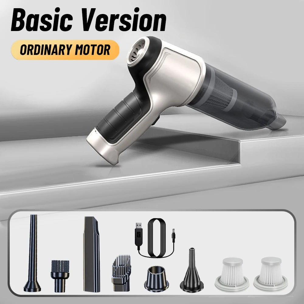 95000PA Car Vacuum Cleaner  Wireless Powerful Cleaning Machine Auto Robot Car Accessories Home Appliance Strong Suction As Gift