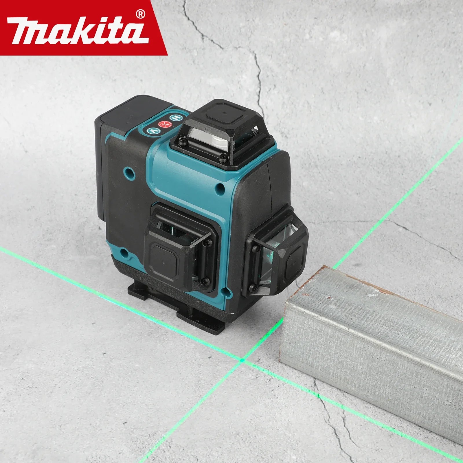 Makita 16-Line Laser Level Green Line Self-Leveling High-precision Portable 360 Vertical Cross Super Powerful Green Beam