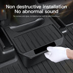 YZ For Tesla Model Y Juniper 2021-2025 Rear Seat Storage Box Under Air Vent Storage Case Trash Can Organizer Car Accessories