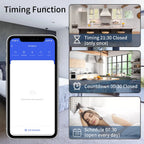 Tuya WiFi Smart Switch 16A 20A 100-240V Relay Controller RF433Mhz Wireless Remote Control Mini Round Panel Switch For LED Lamp