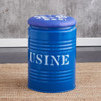 Paint Bucket Stool, Iron Art, Creative Storage Seat, Commercial Retro Low Stool, Bars, Shopping Malls Oil