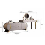 Cabinet Storage Luxury Vanity Table Modern Nordic Vanity Desk Light Mirror Dressers Drawers Make Up Tocador Maquillaje Furniture