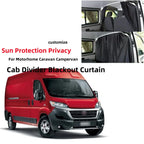 Caravan Cab Divider Blackout Sunshades Curtain For Fiat Ducato Vw T5 T6 Ford Transit Sprinter Campervan Motorhome Travel Camping