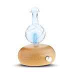 Aroma Essential Oils Diffuser Nebulizer Wooden Glass Air Fragrance Ele