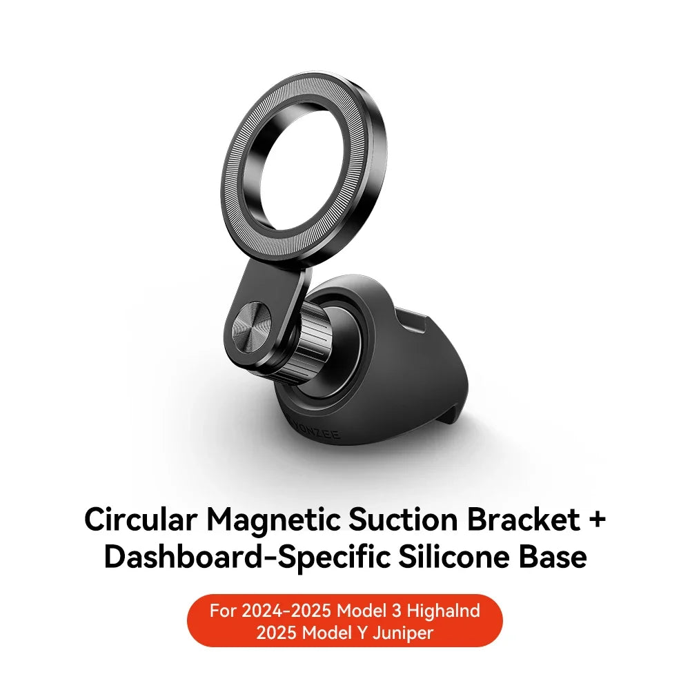 YZ For Tesla Magnetic Car Phone Holder 2025 Model 3 Y Highland Juniper Air Vent Mount Car Bracket Stand 360 Degree Rotatable