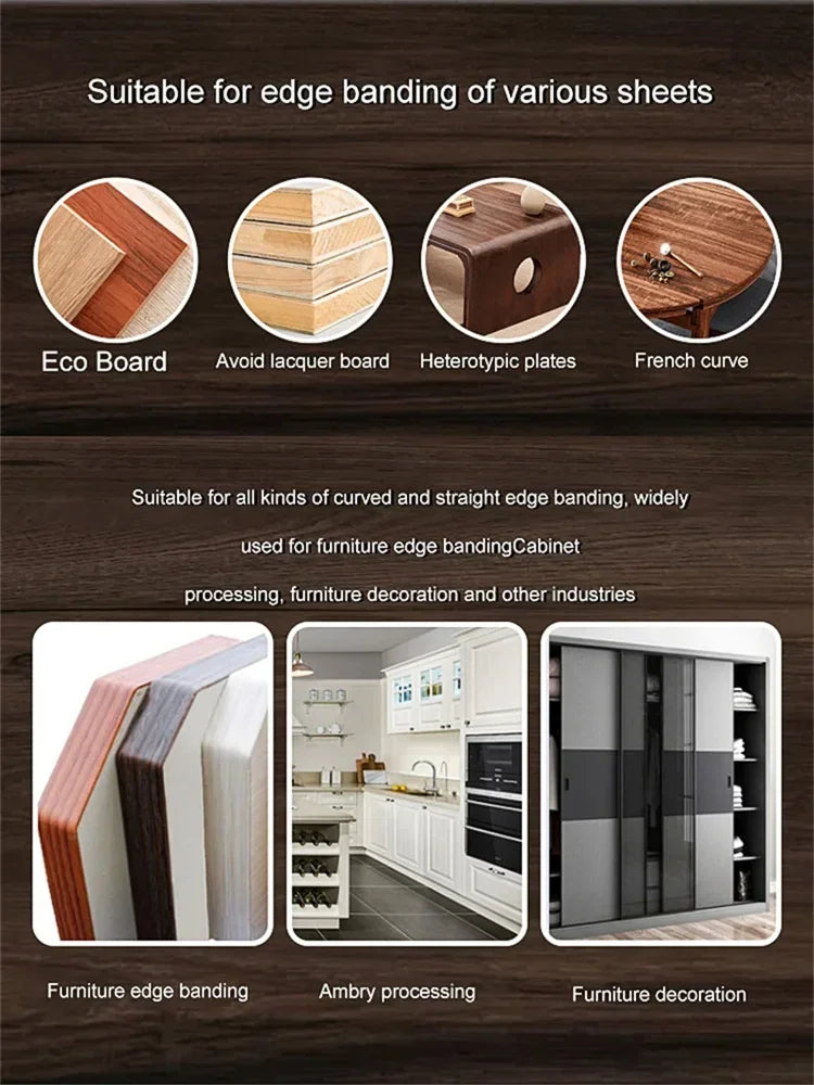 WFS-188 Portable Automatic Edge Banding Machine Small Double-sided Glue Edge Banding Machine Plywood Edge Banding Machine