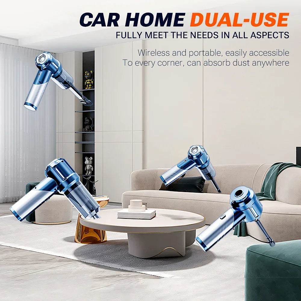 SZUK High Pressure Car Vacuum Cleaner Portable Handheld Mini Vacuum Cleaner Cordless Strong Suction Car Cleaner Home Appliance