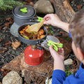 Outdoor camping cooking set hard aluminum alloy outdoor tableware kettle cooker cooking pots and bowls hiking barbecue picnic