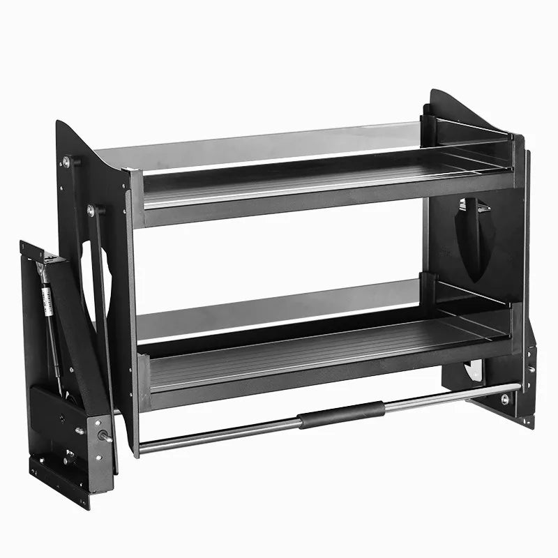 Kitchen Lift Basket Cabinet Pull Down Shelf Folding Plush Storage Shelves Luxury Large Wall Organizer Baskets Kitchen Organizers