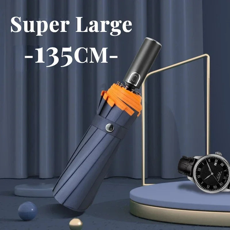 Super Large 135CM Automatic Folding Umbrella