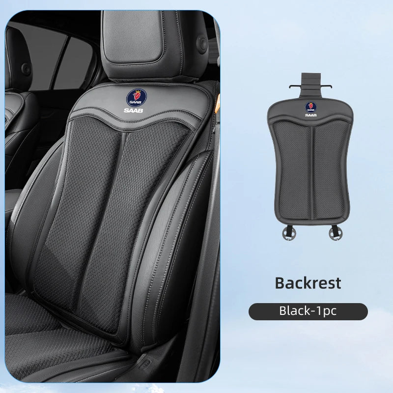 Leather Car Seat Cover Breathable and Non-slip Cars Seat Cushion Pad Car Accessories For SAAB Scania 93 95 9000 900 9-4X 9-7X 9-