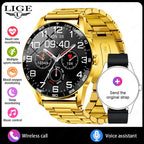 LIGE New Smartwatch Women Men 1.38-inch Smart Watch Message Notification iOS Android Smartwatches Fitness Bluetooth Call Watches