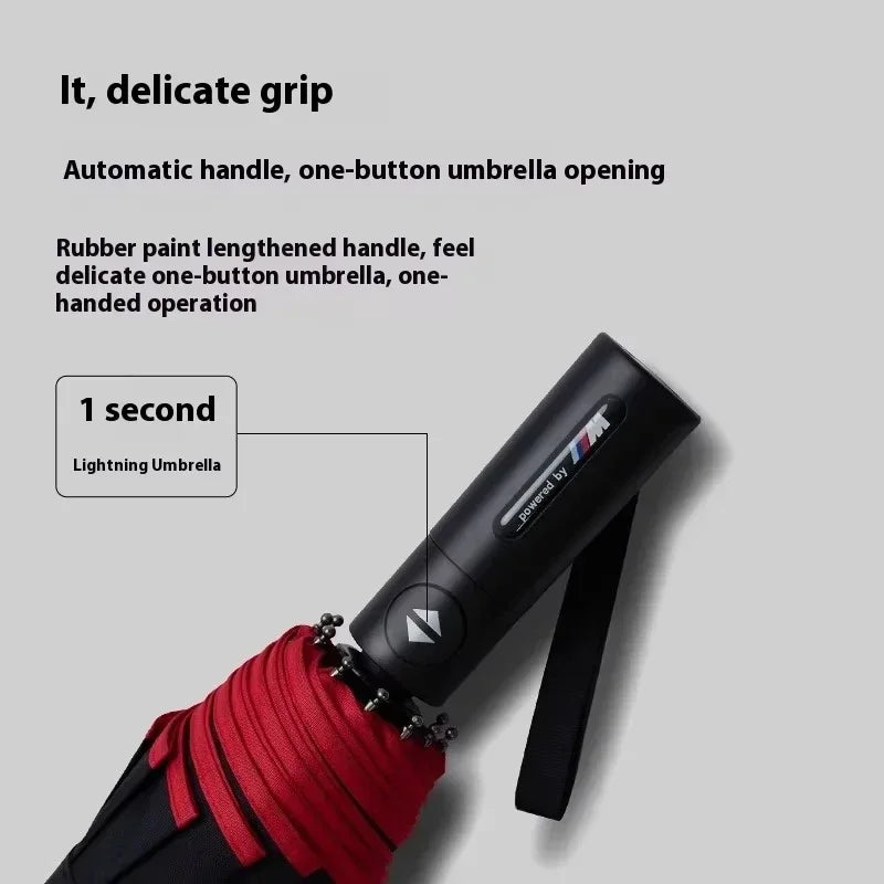 BMW M Motorsport Auto Folding Windproof Car Sunshade Umbrella | AlluCanFind