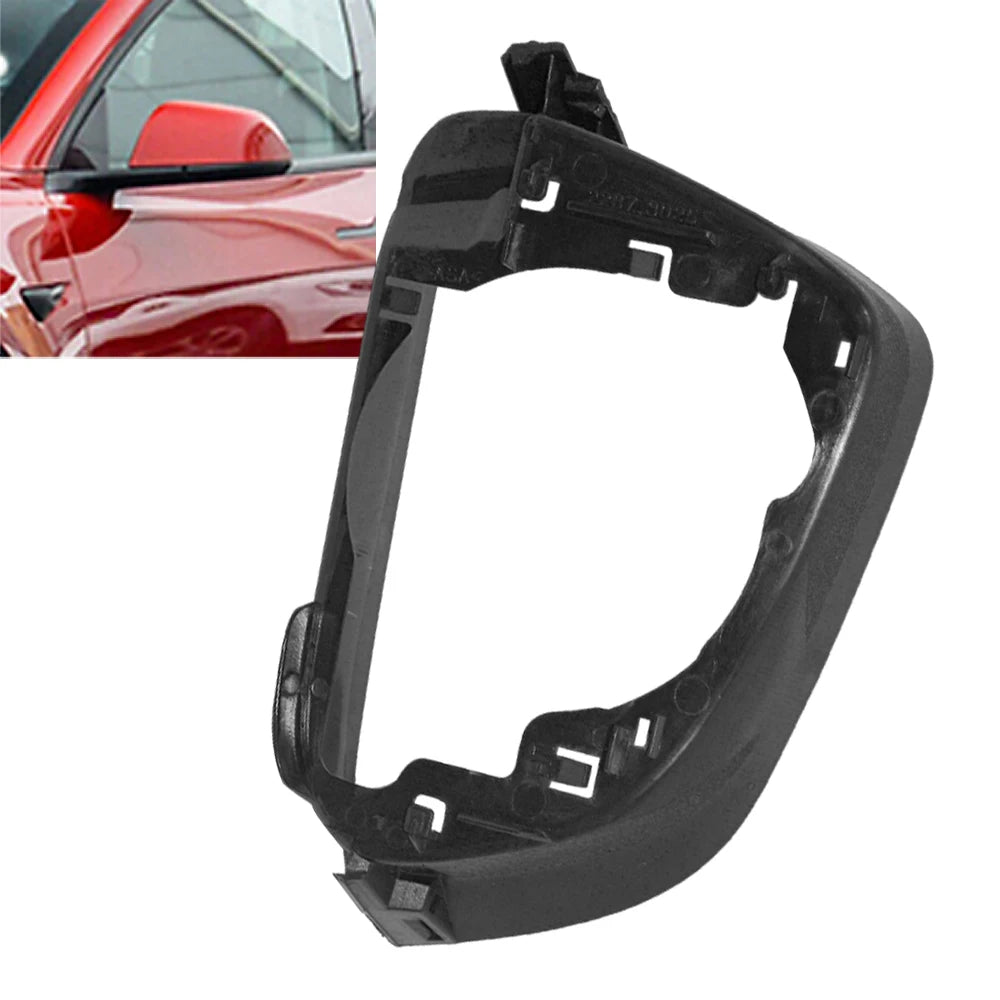 For Tesla Model 3 All Model Wing Rearview Mirror Cover Frame Reversing Mirror Frame Left & Right Exterior Mirror Supporting Ring