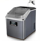 25kg/24h Automatic Electric Quick Ice Maker Commercial Household Milk Tea Shop Bar Desktop Portable Ice Cube Making