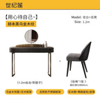 Large Chair Mirror Vanity Table Wood Storage Black Set Drawers Bedroom Dressers Makeup Desk Girl Stool Penteadeira Furniture