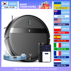 RAYFURN G20 Robotic Vacuum 6000Pa Auto-Charge/Vacuum-Mop 2-in-1 Programmable Cleaner Hardwood/Tile/Carpet Smart Cleaning System