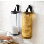 Kitchen Garbage Bag Wall Mounted Storage Bag, Circular Miscellaneous Storage Bag, Hanging Rear Door Storage Box.
