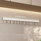 Wall Mounted Kitchen Storage Rack No Punch Shelves with Movable Hook Spoon Holder Organizer Kitchen Utensil Accessories