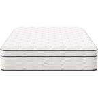 14” Innerspring and Memory Foam Queen Mattress With Individually Encased Coils, White